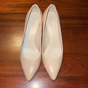 Cole Haan Nude Blush Pointed Toe Pumps